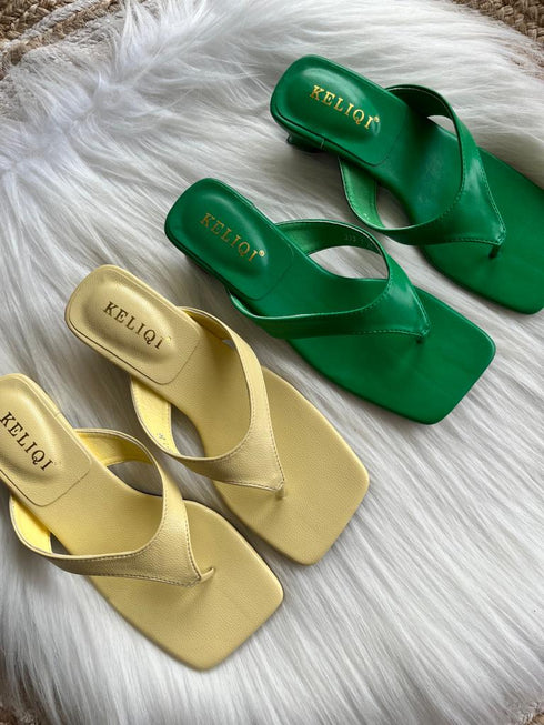 Solid Colour Open Toe Sandals
